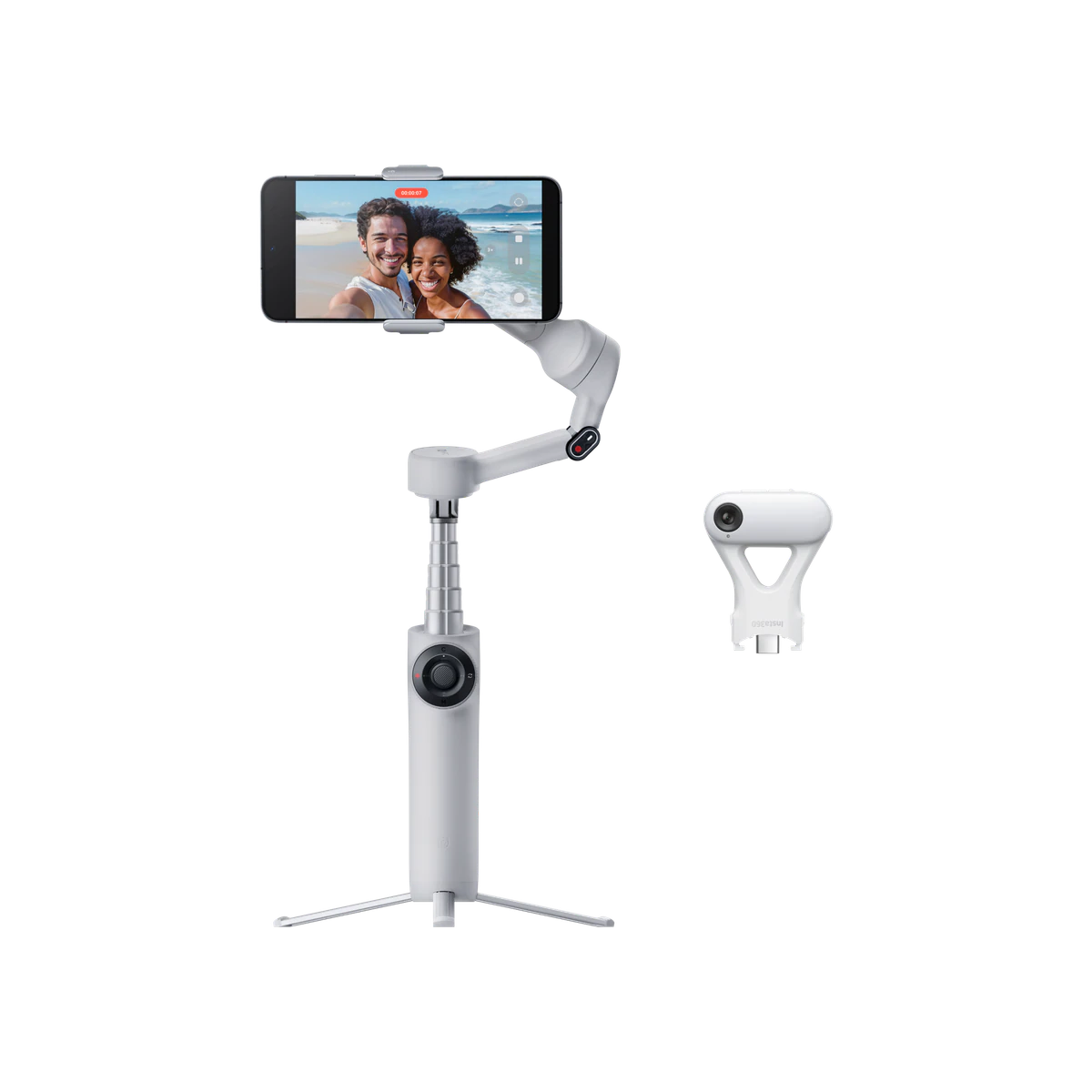 Insta360 Flow 2 AI Gimbal Stabilizer Stone Grey