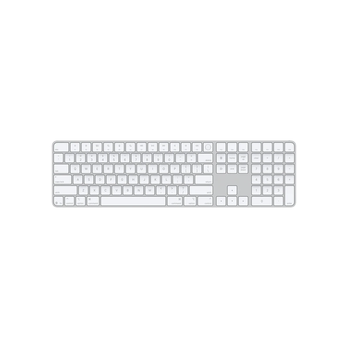 Magic Keyboard с Touch ID и цифровой панелью · USB‑C · White